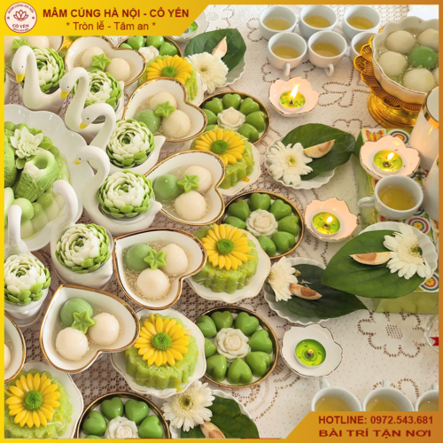 Mâm cúng đầy tháng Bé Gái